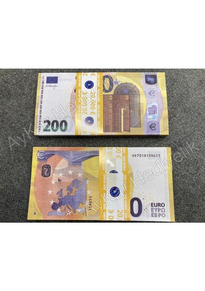 500 Adet 200 Euro Geçersiz Dizi Film Video Tiktok Düğün Çekimi Için Replika Paralar fiyatları