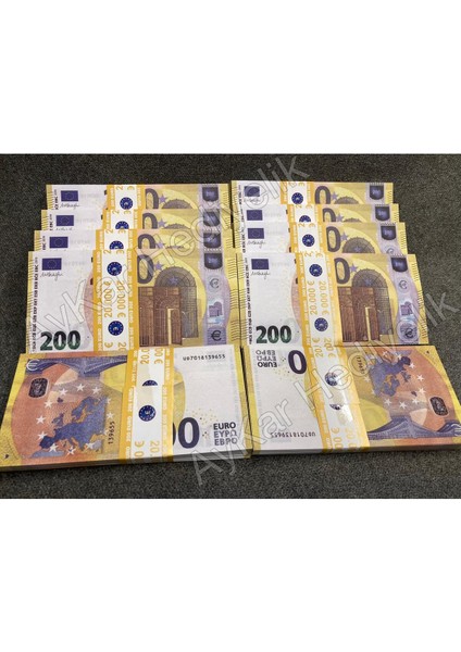 500 Adet 200 Euro Geçersiz Dizi Film Video Tiktok Düğün Çekimi Için Replika Paralar indirimleri