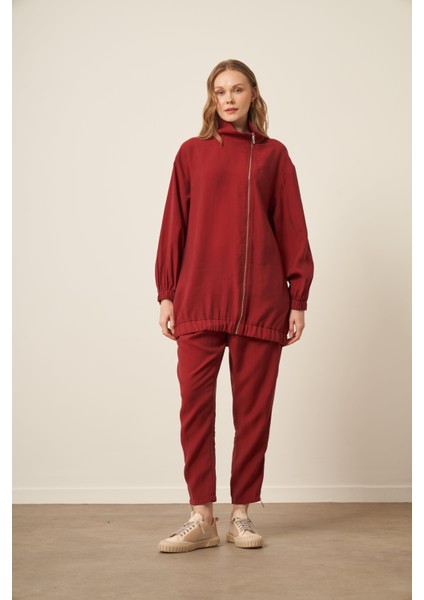 Kadın Modal Pantolonlu Takım Bordo 30716 fiyatları