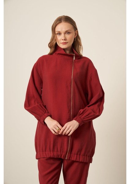 Kadın Modal Pantolonlu Takım Bordo 30716 modelleri