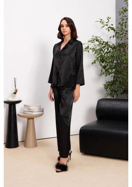 Saten Sabahlık Gecelik Pijama Takım Şortlu Takım Terlik Hediyeli Gelin Çeyiz Seti indirimleri