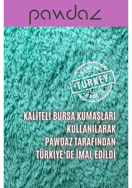 Çift Katlı, Yıkanabilir Kedi ve Köpek Battaniyesi L Beden (Mint) indirimleri