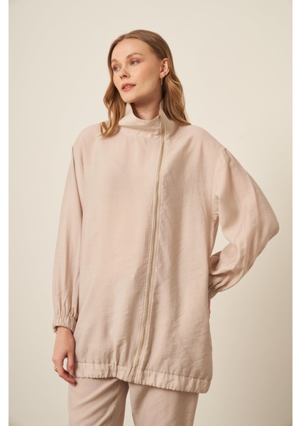 Kadın Modal Pantolonlu Takım Beige 30716 fırsatları