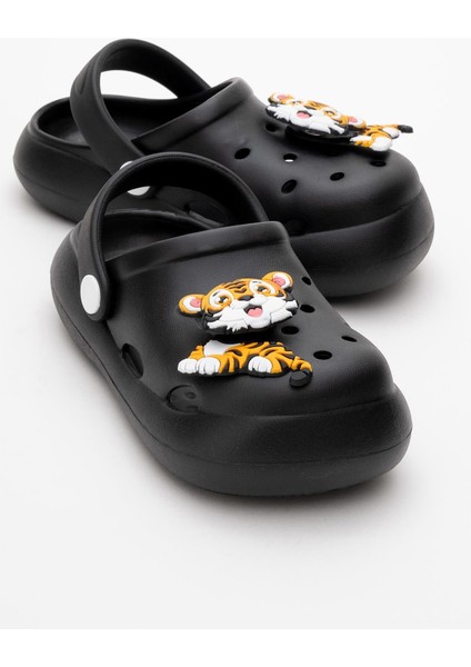 Çocuk Aksesuarlı Sabo Terlik 26-30 Siyah