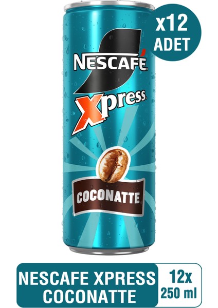 Nescafé Xpress Coconatte Soğuk Kahve 250 ml X12