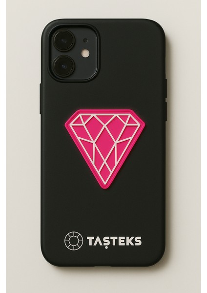 Ütülenebilen Veya Sticker Olarak Kullanılabilen Neon Pembe Elmas Modeli indirimleri