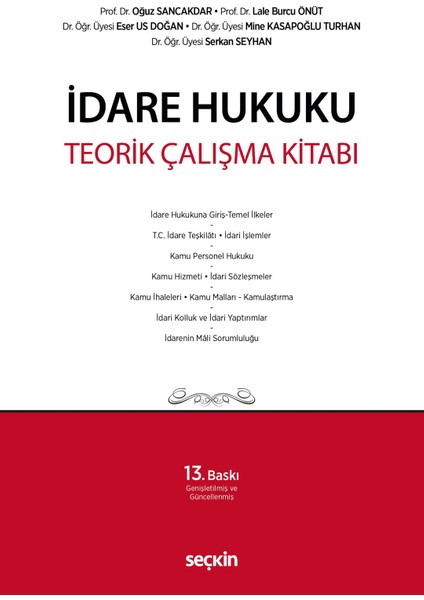 Idare Hukuku Teorik Çalışma Kitabı 13. Baskı