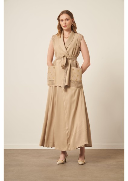 Kadın File Detay Takım Vizon 31088 fiyatları