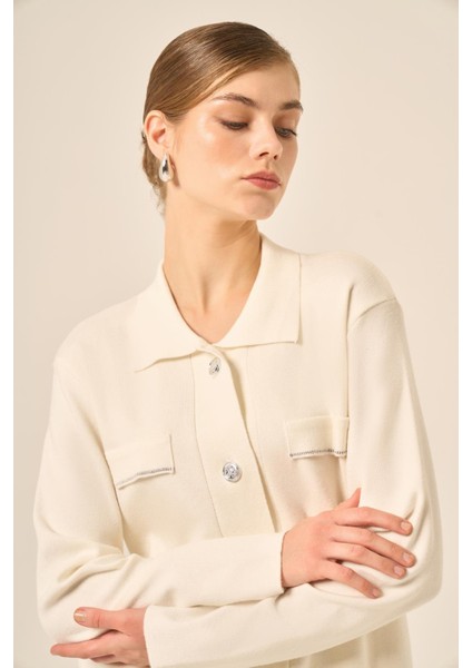 Kadın Sim Detaylı Ikili Takım Ekru 20899 fırsatları