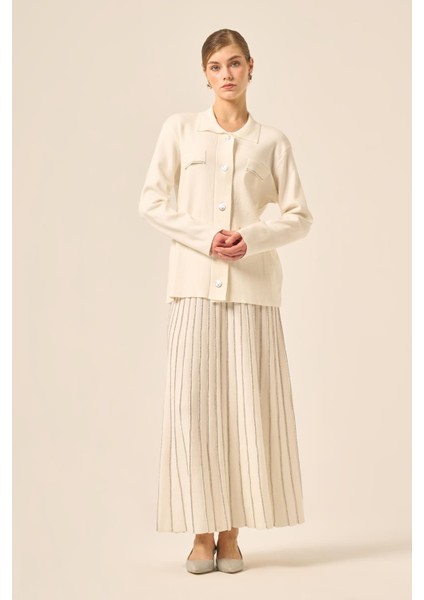 Kadın Sim Detaylı Ikili Takım Ekru 20899 indirimleri