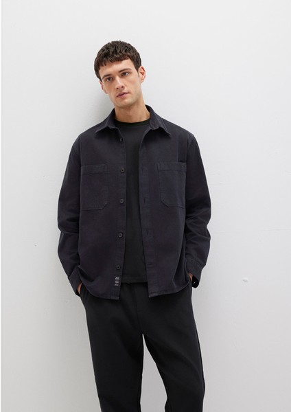 Tencel TM Liyosel Karışımlı Siyah Gömlek 0211649-900