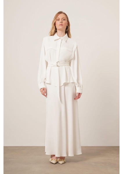 Kadın Piar Etekli Takım Ekru 31148 indirimleri