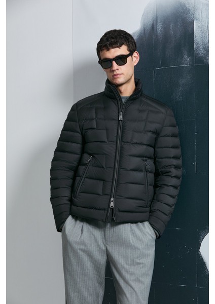 Erkek Lukas Kaz Tüyü Mont 112120245 Siyah