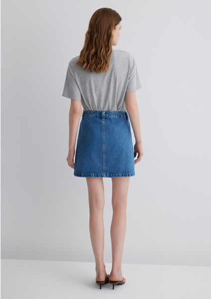 Silvana Gold Premium Indigo Mavisi Jean Etek 1310404-89219