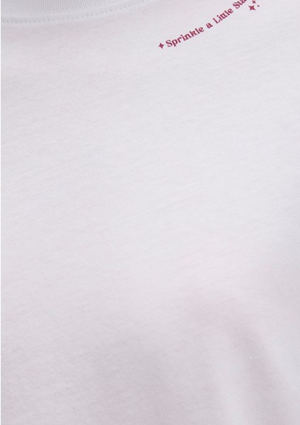 Baskılı Beyaz Tişört 1613486-620