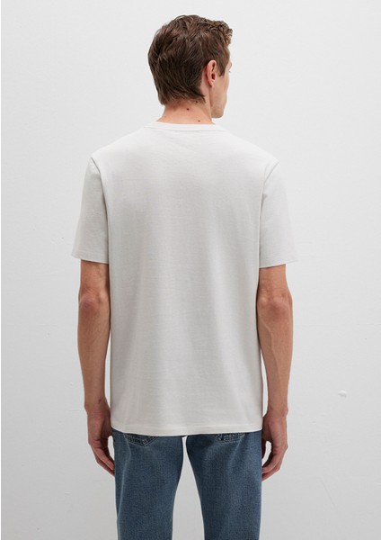 Mavi Logo Baskılı Gri Tişört 0612936-80192