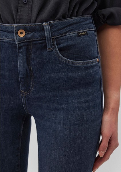 Tess Gold Premium Gölgeli Indigo Lacivert Jean Pantolon 100328-85607