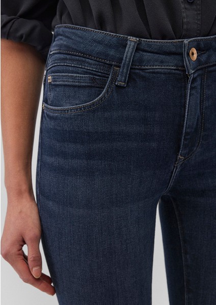 Tess Gold Premium Gölgeli Indigo Lacivert Jean Pantolon 100328-85607