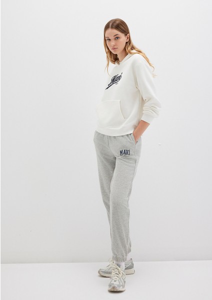 Mavi Logo Baskılı Gri Eşofman Altı 1010757-82816