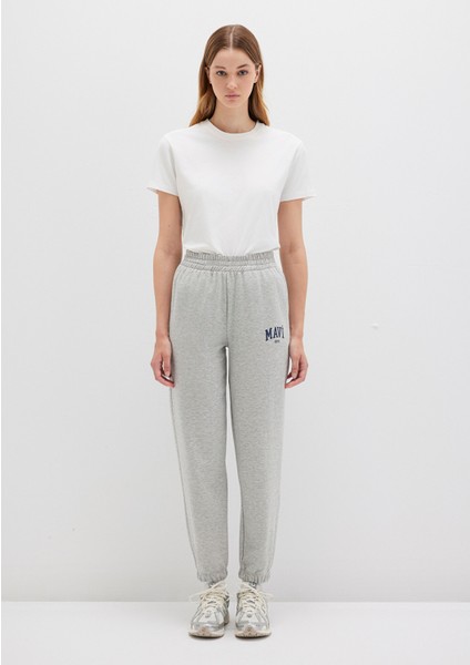 Mavi Logo Baskılı Gri Eşofman Altı 1010757-82816