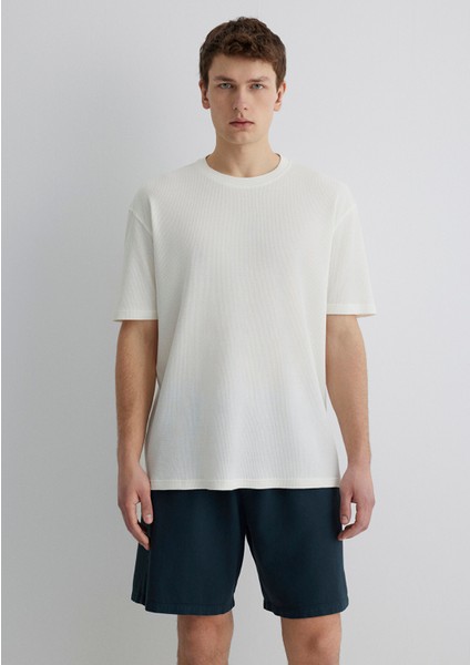 Ekru Basic Tişört 0612724-70057