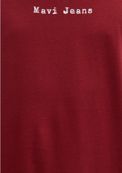 Mavi Jeans Baskılı Kırmızı Tişört 0612899-89065