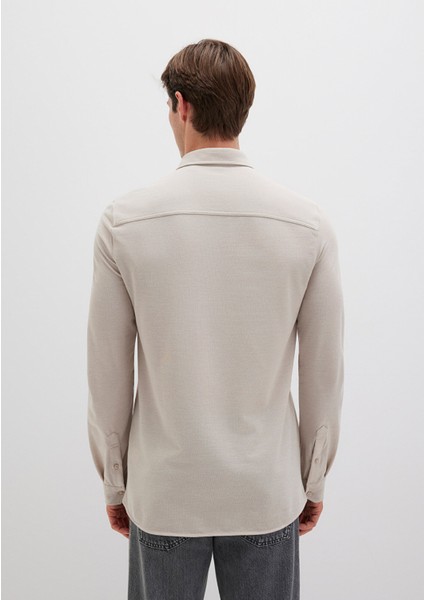 Bej Örme Gömlek 0210294-70145