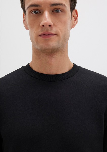 Bisiklet Yaka siyah Sweatshirt 0S10457-900