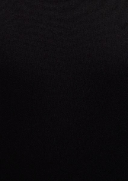 Kapüşonlu Siyah Basic Sweatshirt 0S10275-900