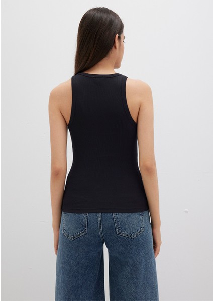 Halter Yaka Siyah Basic Atlet 1612462-900