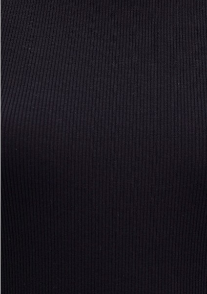 Halter Yaka Siyah Basic Atlet 1612462-900