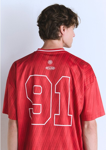 Barcelona Baskılı Kırmızı Forma Tişört 0612712-70471