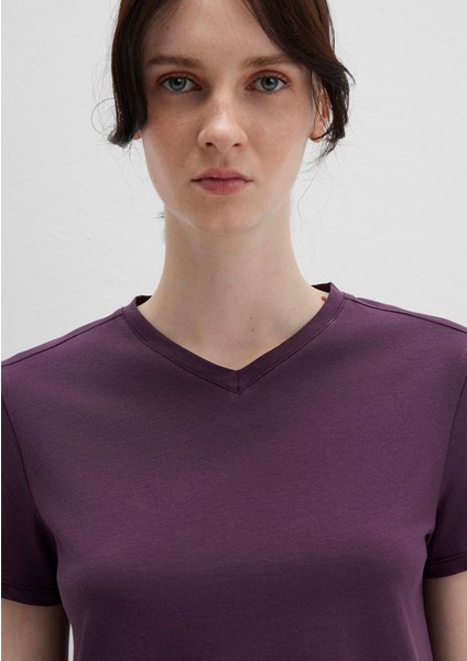 Mor Basic Tişört 1613536-70635