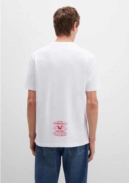 Superman Baskılı Beyaz Tişört 0612917-620