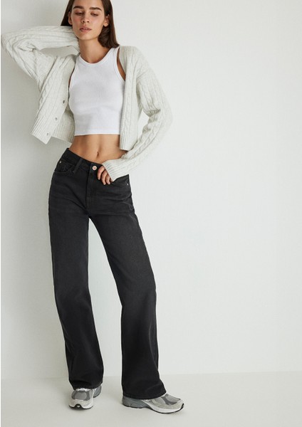 California Kolej Gri Smoke Jean Pantolon 1010125-85596