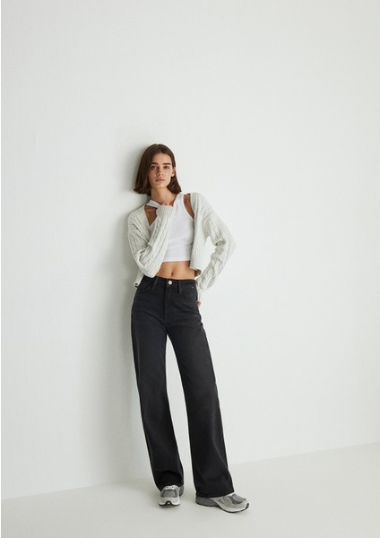 California Kolej Gri Smoke Jean Pantolon 1010125-85596