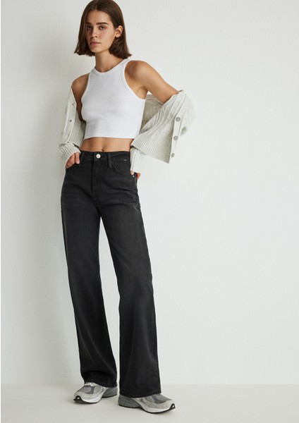 California Kolej Gri Smoke Jean Pantolon 1010125-85596