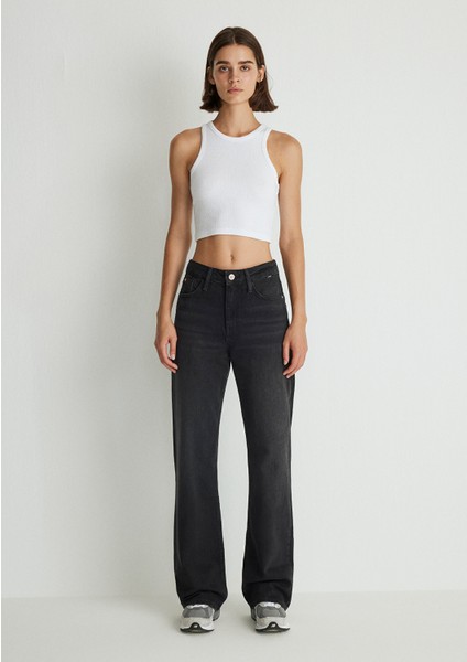 California Kolej Gri Smoke Jean Pantolon 1010125-85596