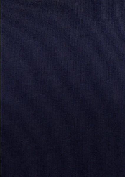 Bisiklet Yaka Lacivert Basic Tişört 0612863-86415