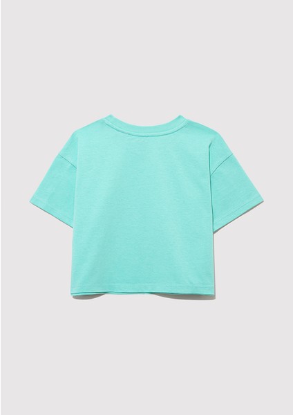 Mickey Mouse Baskılı Yeşil Tişört 7610332-71673