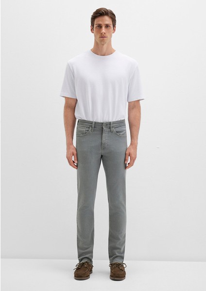 Marcus Gölge Gri Comfort Gabardin Pantolon 0035180922