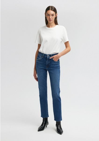 Viola Mavi Premium Vintage Koyu Mavi Jean Pantolon 101048-85290