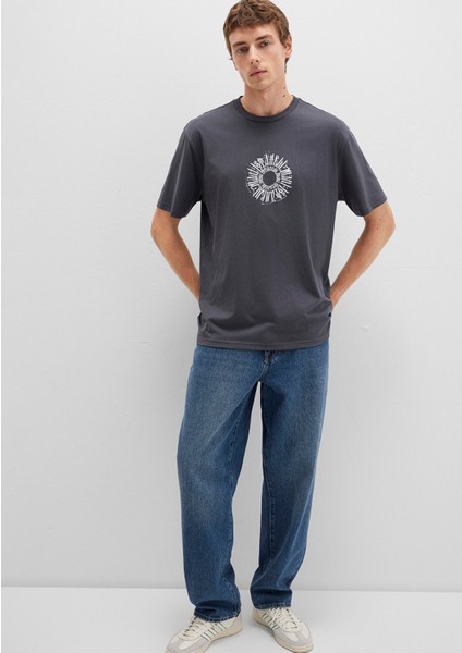 Sırt Baskılı İstanbul Tişört 0612449-80106