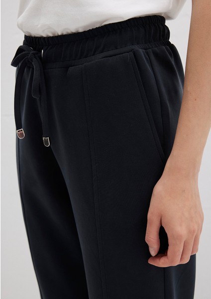 Lux Touch Siyah Modal Eşofman Altı 1600453-900