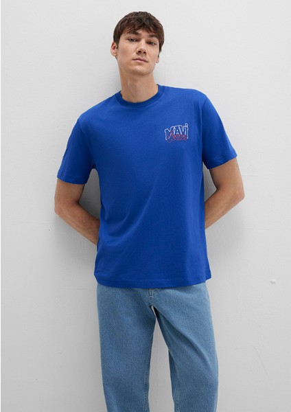 Mavi Jeans Baskılı Mavi Tişört 0612937-70907