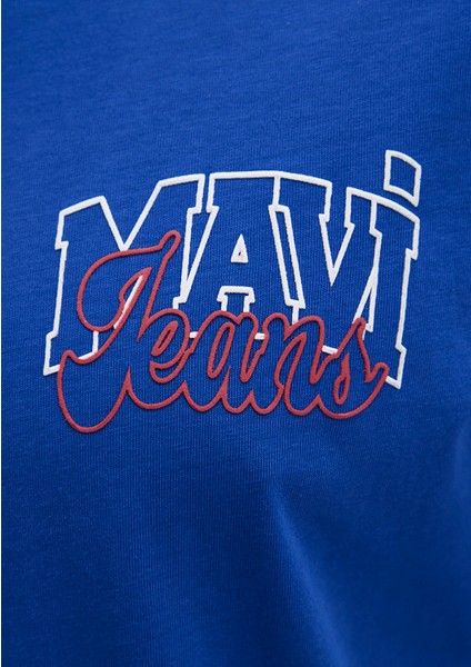 Mavi Jeans Baskılı Mavi Tişört 0612937-70907