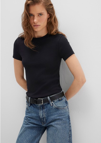 Siyah Basic Tişört 1613081-900