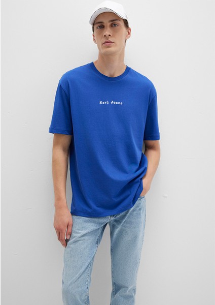 Mavi Jeans Baskılı Mavi Tişört 0612899-70907