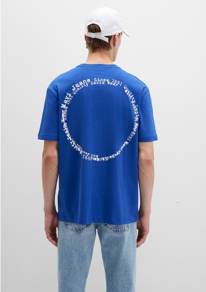 Mavi Jeans Baskılı Mavi Tişört 0612899-70907