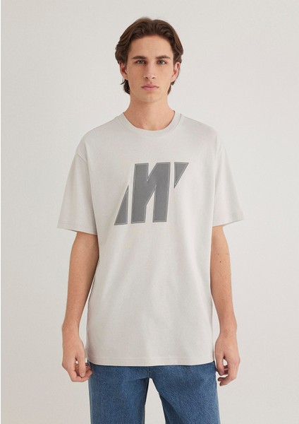 Mavi Pro Logo Gri Tişört 0612751-70080